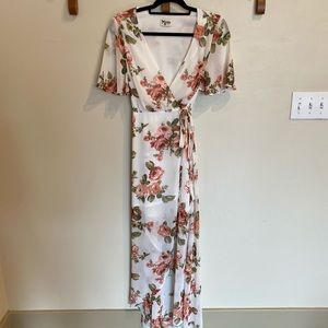 Marianne Wrap Dress in Rosie Posie